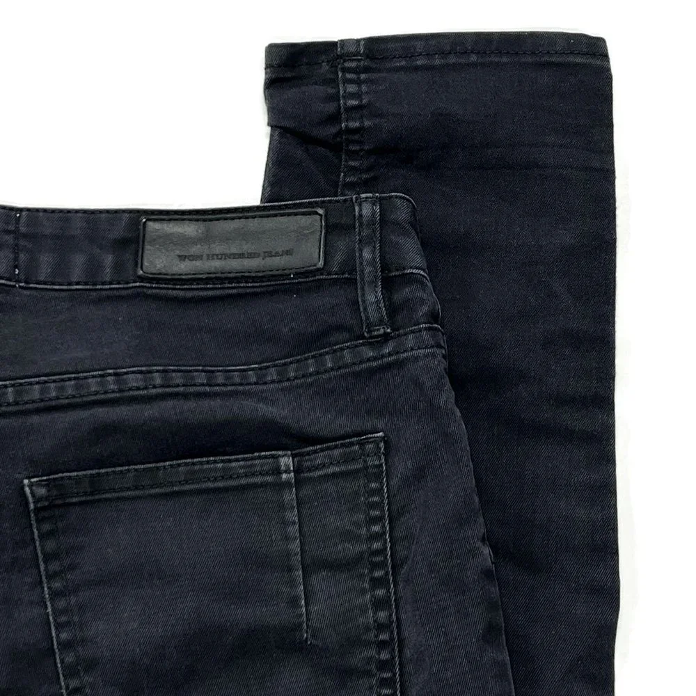 Won Hundred Jeans Mens 30 x 32 Black 5 Pocket Straight‎